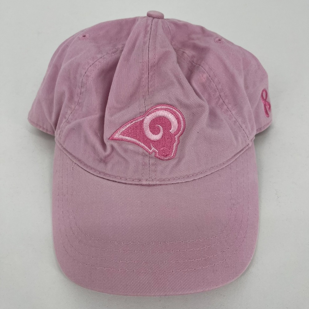 Reebok St Louis Rams NFL Breast Cancer Awareness Pink Adjustable Hat Cap
